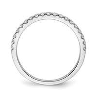 14K White Gold 0.38 Carat Lab Grown Diamond VS SI+ G+ Complete Band view 2