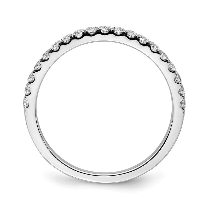 14k White Gold 3/8 carat Lab Grown Diamond VS/SI+ G+ Complete Band