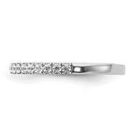 14K White Gold 0.38 Carat Lab Grown Diamond VS SI+ G+ Complete Band view 3