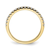 10K Yellow Gold Lab Grown VS SI+ G+ Dia Band view 2