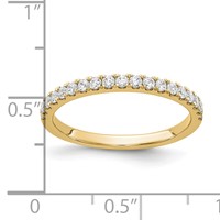 10K Yellow Gold Lab Grown VS SI+ G+ Dia Band view 3