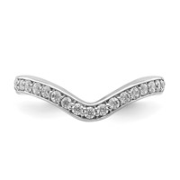 14K White Gold 0.33 Carat Lab Grown Diamond VS SI+ G+ Complete Band view 4