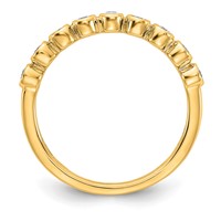14K Yellow Gold 0.20 Carat Lab Grown Diamond VS SI+ G+ Complete Fashion Band view 2