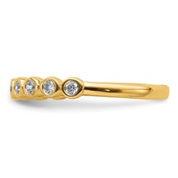 14K Yellow Gold 0.20 Carat Lab Grown Diamond VS SI+ G+ Complete Fashion Band view 3