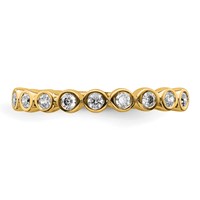 14K Yellow Gold 0.20 Carat Lab Grown Diamond VS SI+ G+ Complete Fashion Band view 5