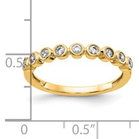 14K Yellow Gold 0.20 Carat Lab Grown Diamond VS SI+ G+ Complete Fashion Band view 4