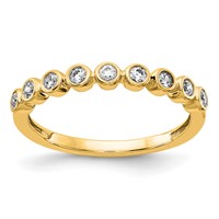 14K Yellow Gold 0.20 Carat Lab Grown Diamond VS SI+ G+ Complete Fashion Band view 1