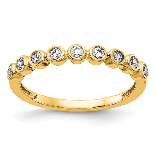 14K Yellow Gold 0.20 Carat Lab Grown Diamond VS SI+ G+ Complete Fashion Band