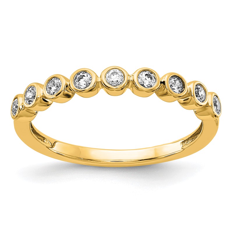 14k 1/5 carat Lab Grown Diamond VS/SI+ G+ Complete Fashion Band