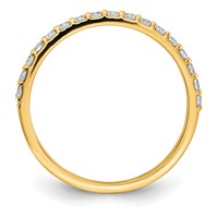 14K Yellow Gold 0.33 Carat Lab Grown Diamond VS SI+ G+ Complete Band view 2
