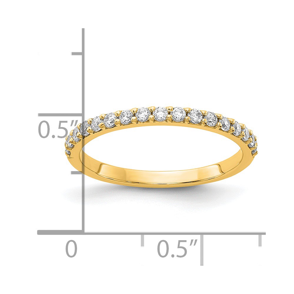 14k 1/3 carat Lab Grown Diamond VS/SI+ G+ Complete Band (RM4322-033-7YLG)