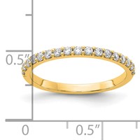 14K Yellow Gold 0.33 Carat Lab Grown Diamond VS SI+ G+ Complete Band view 3