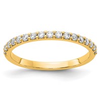 14K Yellow Gold 0.33 Carat Lab Grown Diamond VS SI+ G+ Complete Band view 1