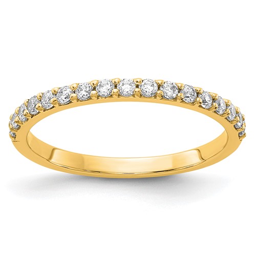 14K Yellow Gold 0.33 Carat Lab Grown Diamond VS SI+ G+ Complete Band