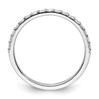 14K White Gold 0.33 Carat Lab Grown Diamond VS SI+ G+ Complete Band view 2