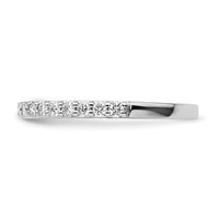14K White Gold 0.33 Carat Lab Grown Diamond VS SI+ G+ Complete Band view 3