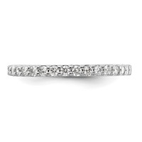 14K White Gold 0.33 Carat Lab Grown Diamond VS SI+ G+ Complete Band view 4