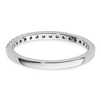 14K White Gold 0.33 Carat Lab Grown Diamond VS SI+ G+ Complete Band view 5