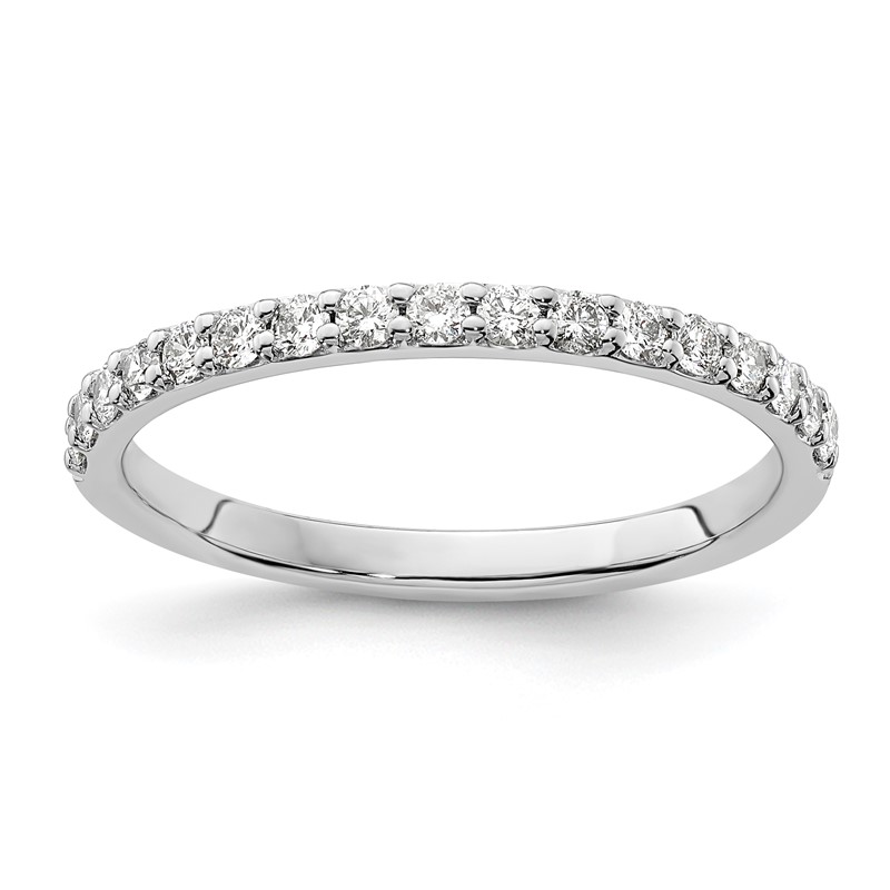 14k White Gold 1/3 carat Lab Grown Diamond VS/SI+ G+ Complete Band