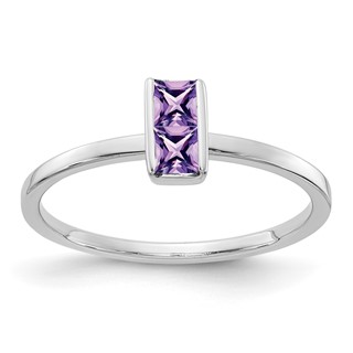 14k White Gold Gemstone Ring                                               