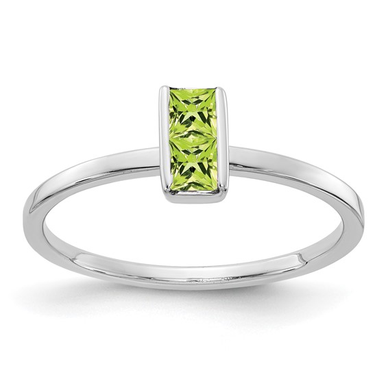14k Yellow Gold Peridot Ring