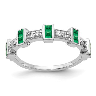 14k Yellow Gold Fancy Diamond and Emerald Ring