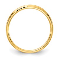 14K Yellow Gold 0.10 Carat Lab Grown Diamond VS SI+ G+ Complete Channel Set Band view 2