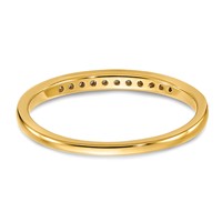 14K Yellow Gold 0.10 Carat Lab Grown Diamond VS SI+ G+ Complete Channel Set Band view 5