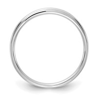 14K White Gold 0.10 Carat Lab Grown Diamond VS+ F+ Complete Channel Set Band view 2