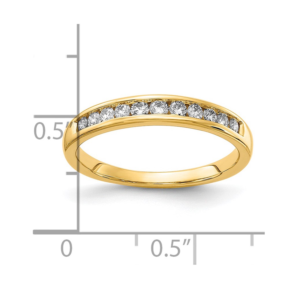 14k 1/3 carat Lab Grown Diamond VS/SI+ G+ Complete Channel Set Band (RM4395B-033-LG)