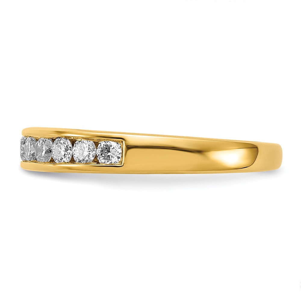 14k 1/2 carat Lab Grown Diamond VS+ F+ Complete Channel Set Band (RM4395B-050-LD)