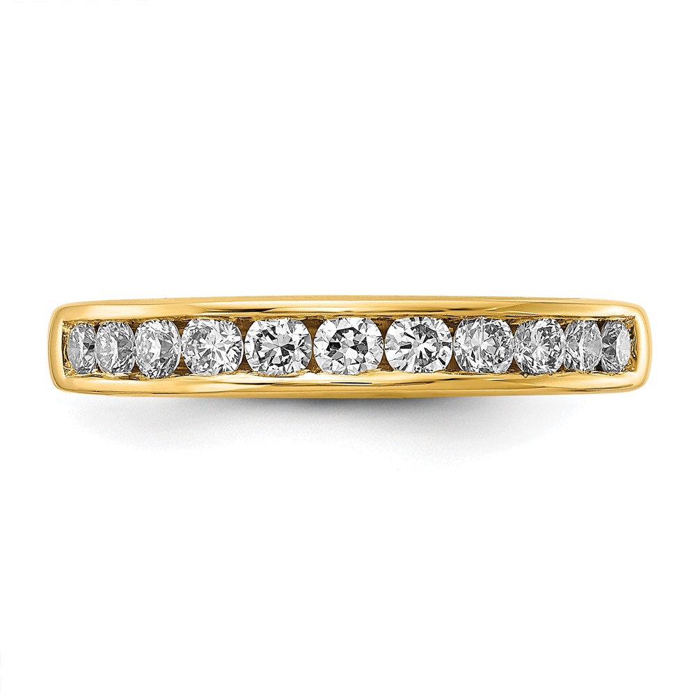 14k 1/2 carat Lab Grown Diamond VS+ F+ Complete Channel Set Band (RM4395B-050-LD)