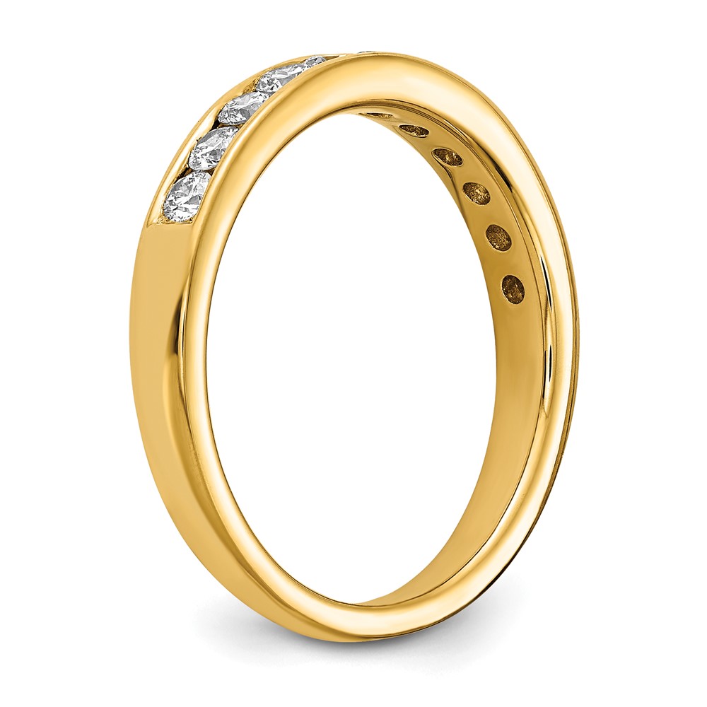 14k 1/2 carat Lab Grown Diamond VS+ F+ Complete Channel Set Band (RM4395B-050-LD)