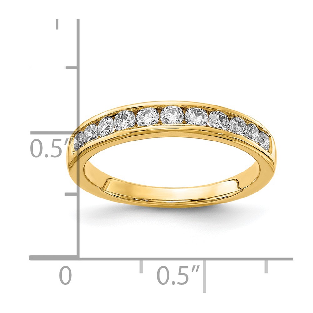 14k 1/2 carat Lab Grown Diamond VS+ F+ Complete Channel Set Band (RM4395B-050-LD)