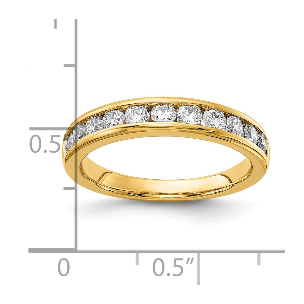 14k 3/4 carat Lab Grown Diamond VS/SI+ G+ Complete Channel Set Band (RM4395B-075-LG)