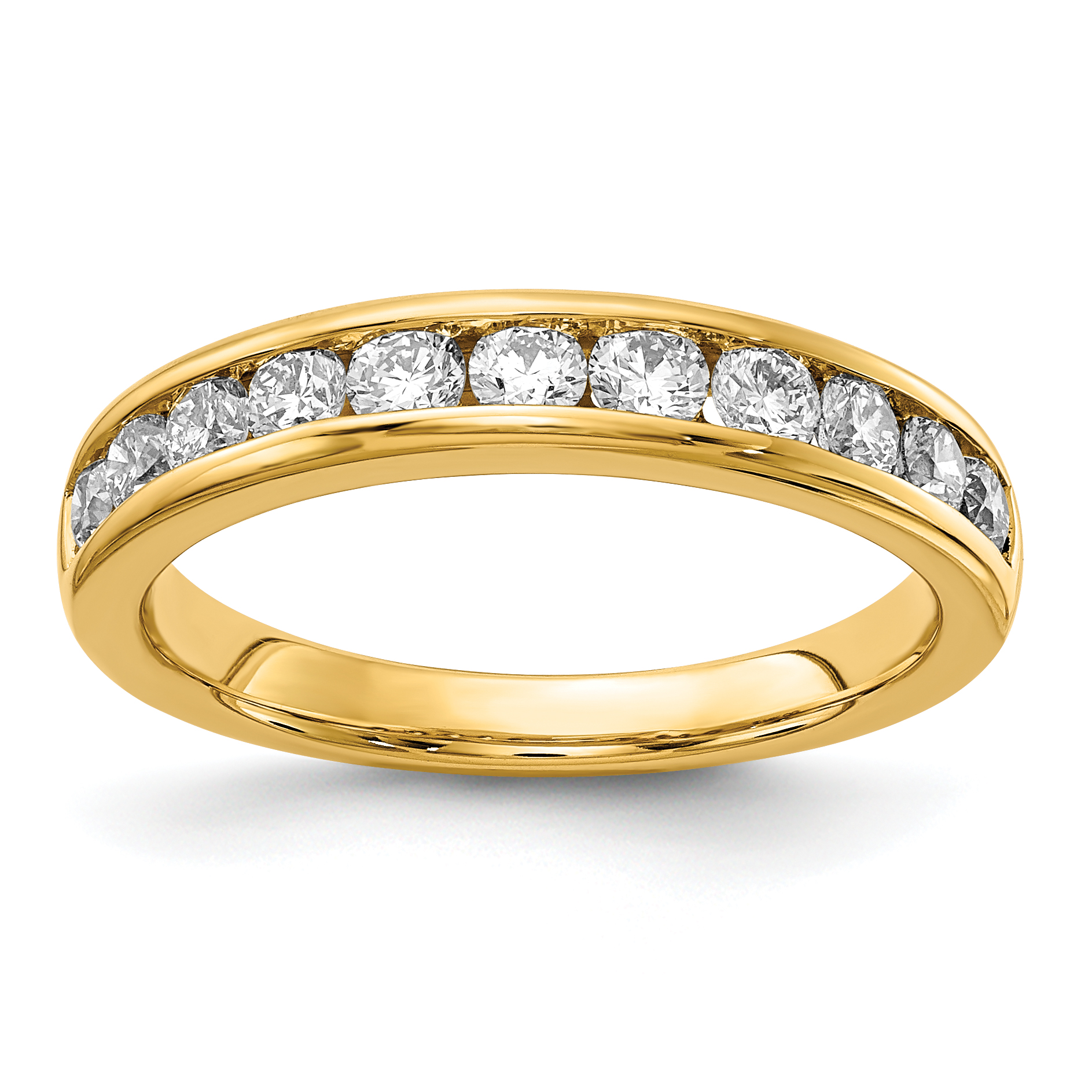 14k 3/4 carat Lab Grown Diamond VS/SI+ G+ Complete Channel Set Band (RM4395B-075-LG)
