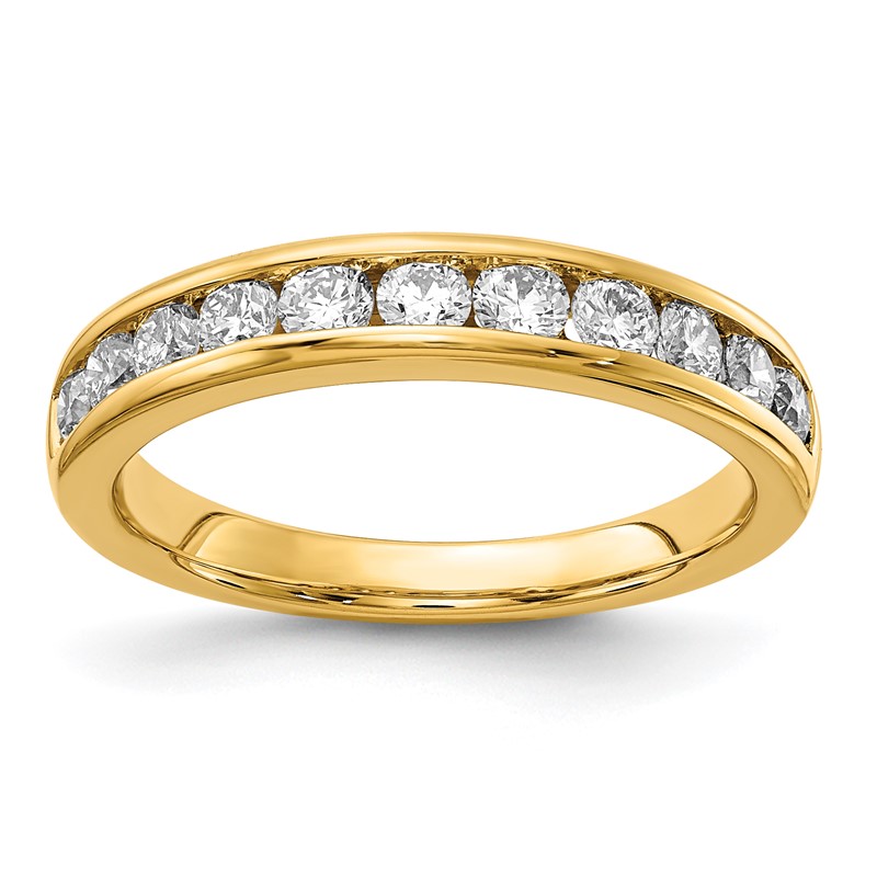 14k 3/4 carat Lab Grown Diamond VS+ F+ Complete Channel Set Band