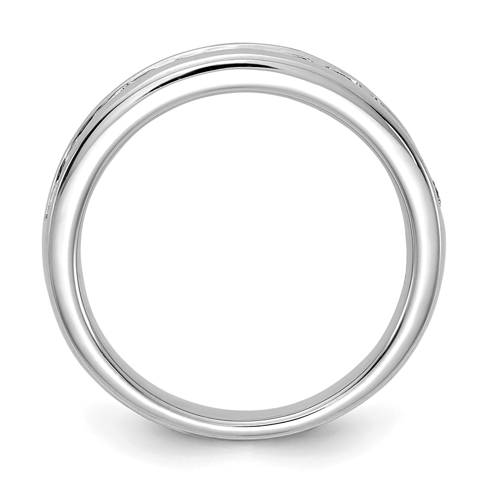 14k White Gold 3/4 carat Lab Grown Diamond VS/SI+ G+ Complete Channel Set Band (RM4395B-075-WLG)