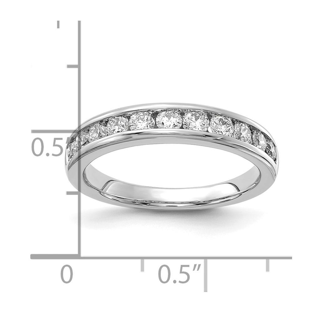 14k White Gold 3/4 carat Lab Grown Diamond VS/SI+ G+ Complete Channel Set Band (RM4395B-075-WLG)