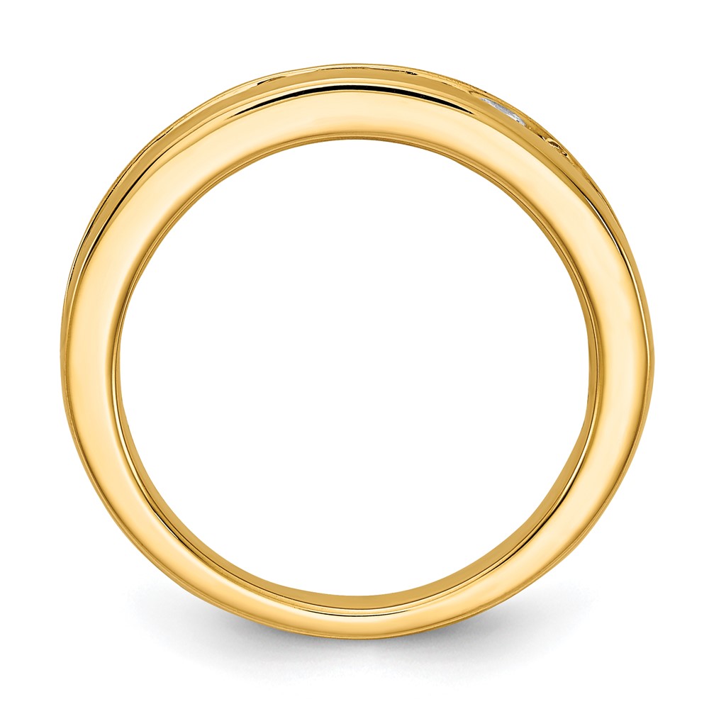 14k 1 carat Lab Grown Diamond VS/SI+ G+ Complete Channel Set Band (RM4395B-100-LG)
