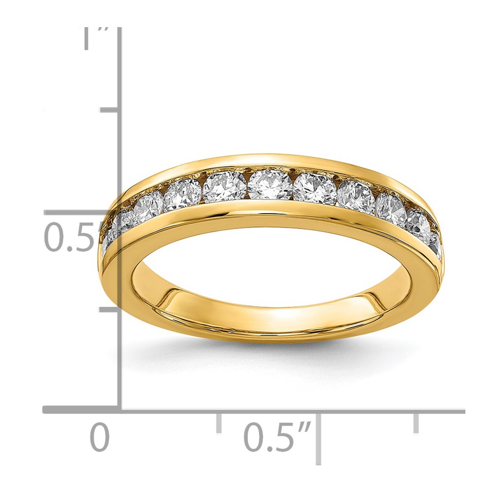 14k 1 carat Lab Grown Diamond VS/SI+ G+ Complete Channel Set Band (RM4395B-100-LG)