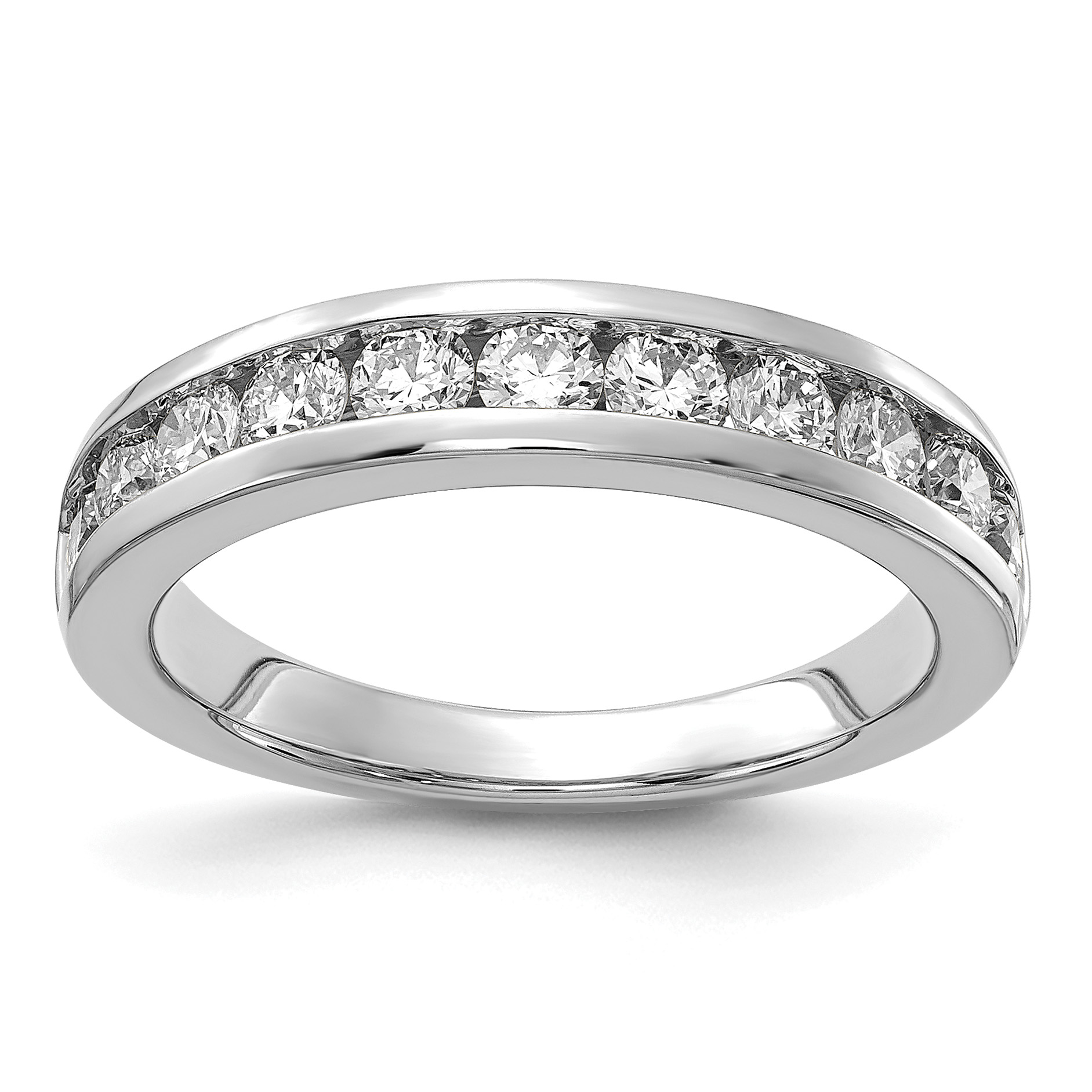 14k White Gold 1 carat Lab Grown Diamond VS/SI+ G+ Complete Channel Set Band (RM4395B-100-WLG)
