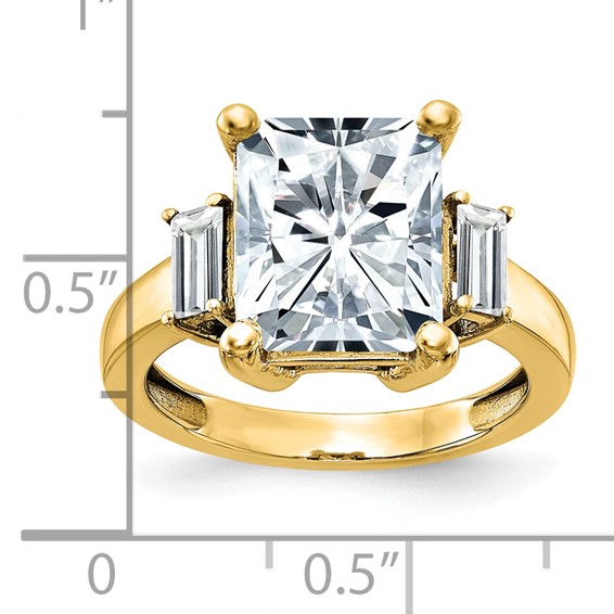 14K 3-Stone Engagement Ring Mounting