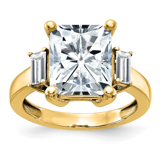 14K 3-Stone Engagement Ring Mounting