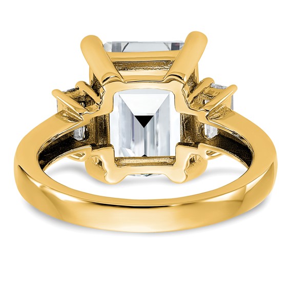 14K 3-Stone Engagement Ring Mounting