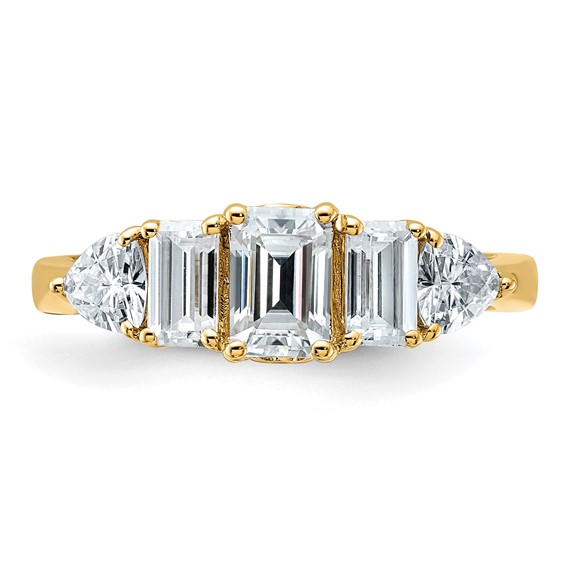 5-Stone Moissanite Engagement Rings