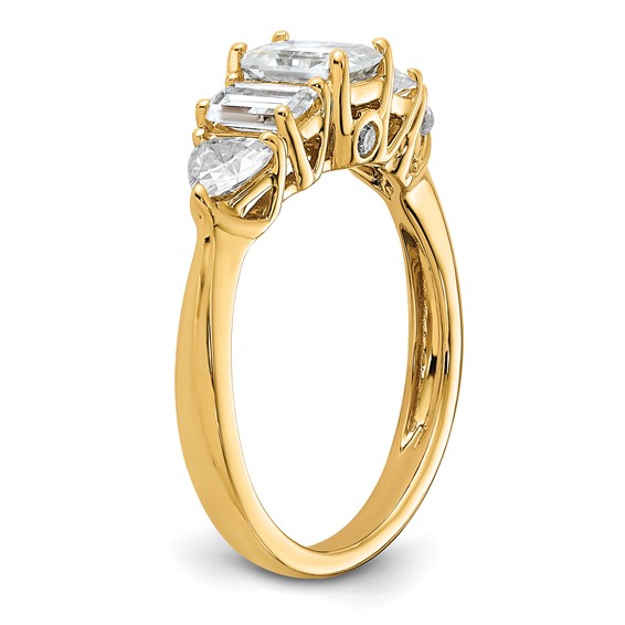 5-Stone Moissanite Engagement Rings