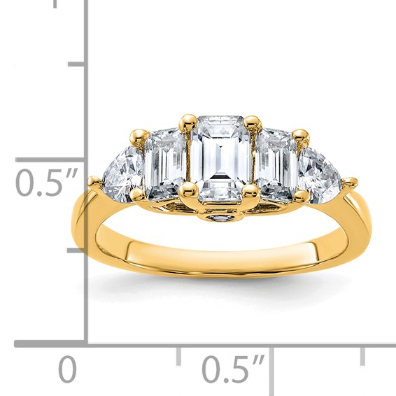 5-Stone Moissanite Engagement Rings