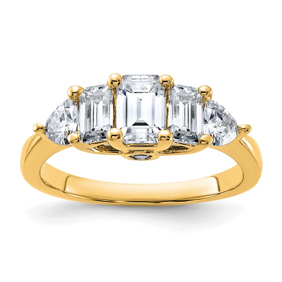 5-Stone Moissanite Engagement Rings