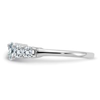 14K White Gold Band Mounting view 4